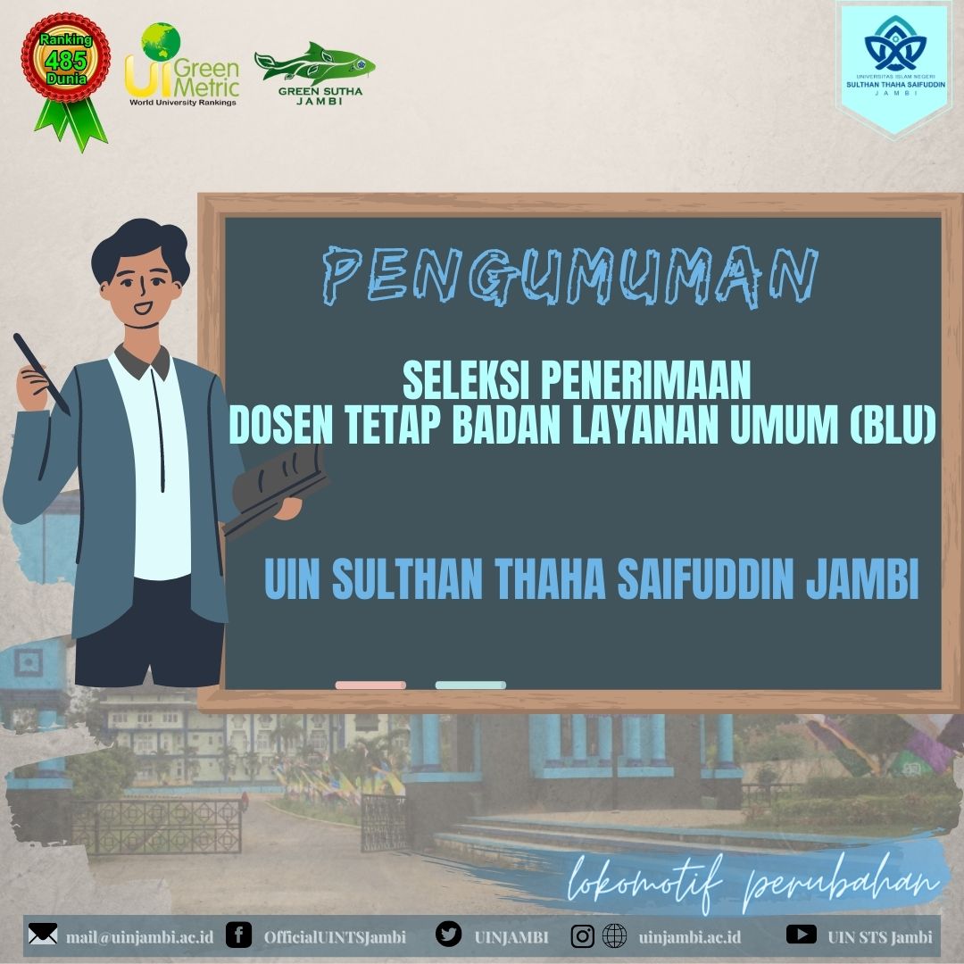 PENGUMUMAN SELEKSI PENERIMAAN DOSEN TETAP BADAN LAYANAN UMUM (BLU) TAHUN ANGGARAN 2021