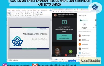 Pusat Kajian  Gelar Pembinaan Menulis Bagi youth volunteer