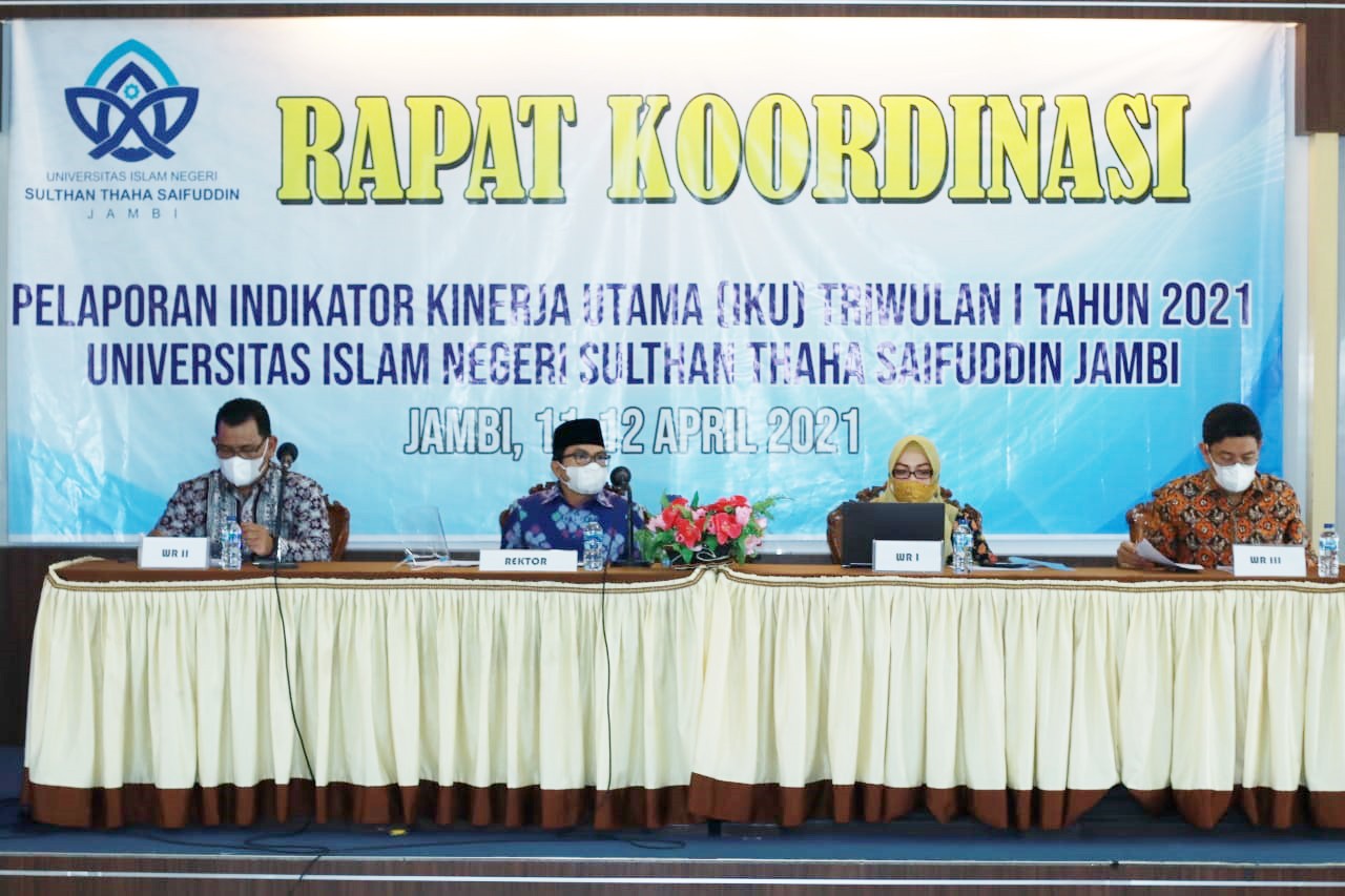 UIN STS Jambi Gelar Rakor Pelaporan IKU Triwulan I UIN STS Jambi Gelar Rakor Pelaporan IKU Triwulan I