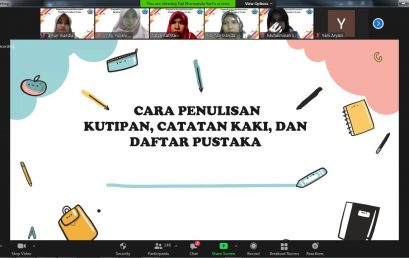 Dosen UIN Jambi Adakan Pelatihan Penulisan Skripsi Secara Daring