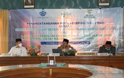 Membangun Indonesia Melalui Jambi, UIN Jalin Kerjasama Baznas dan ITS NU