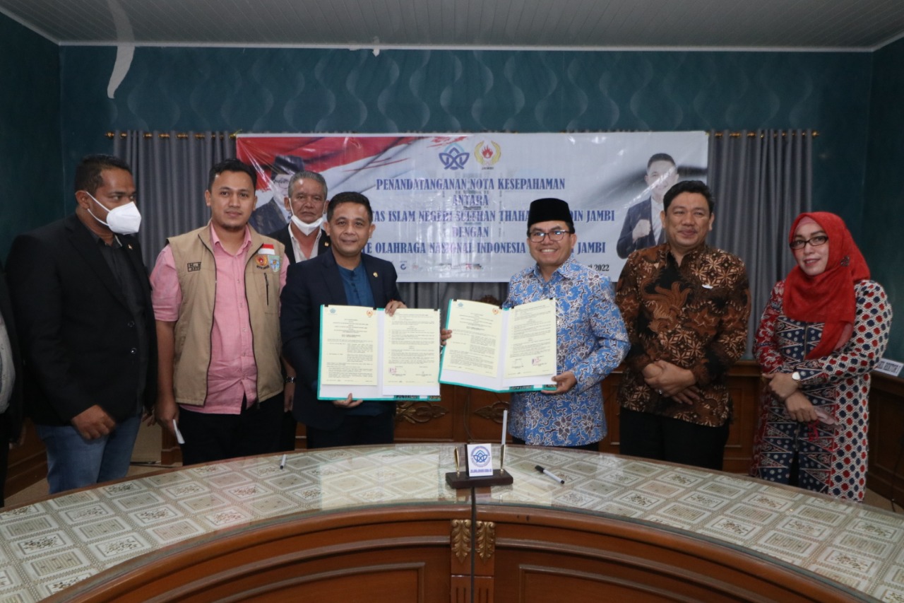 UIN SUTHA Jambi dan KONI Provinsi Jambi lakukan MoU. UIN SUTHA Jambi dan KONI Provinsi Jambi lakukan MoU.