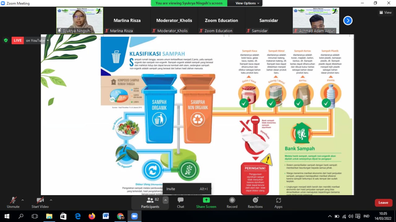 Webinar Nasional – Duta Green Sutha berkolaborasi dengan Pusat Kajian Konservasi dan Sumber Daya Hayati