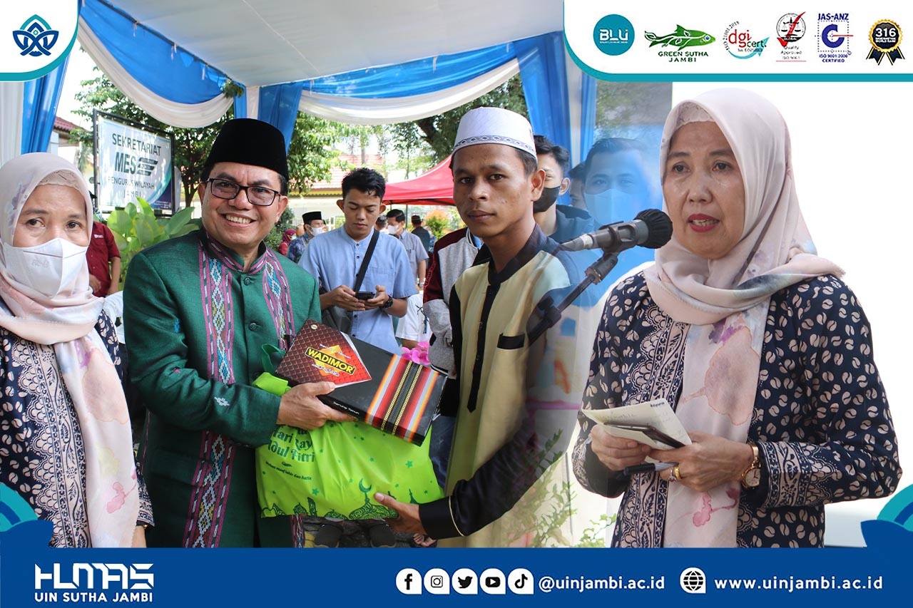 Sutha Care: Dharmawanita Persatuan UIN Sutha Jambi kembali lakukan berbagi kepada Masyarakat Jambi.