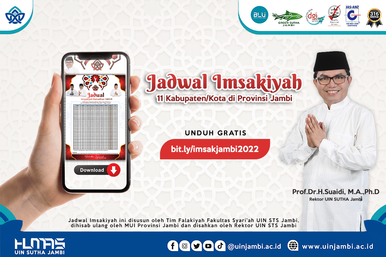 UNDUH JADWAL IMSAKIYAH 11 KABUPATEN/KOTA DI PROVINSI JAMBI UNDUH JADWAL IMSAKIYAH 11 KABUPATEN/KOTA DI PROVINSI JAMBI