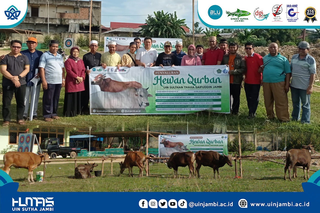 DAKHSYAT! UIN Jambi sembelih 33 Ekor Hewan Qurban