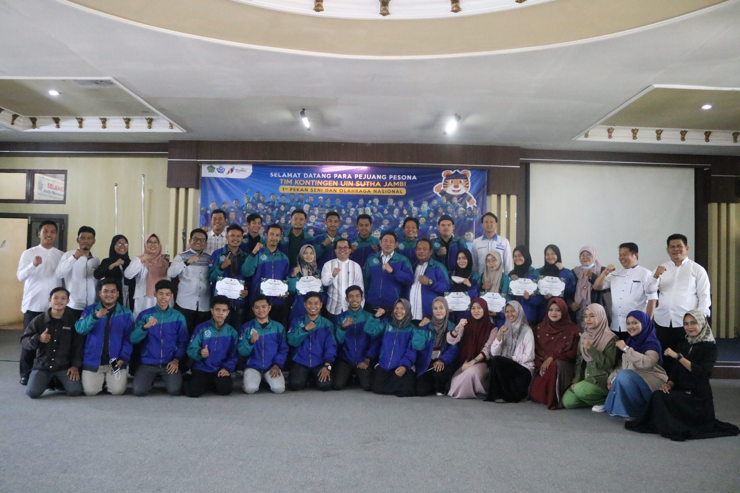 Rektor UIN STS Jambi Menyambut Kontingen UIN STS Jambi Ikut Lomba Pesona I di UIN Sunan Gunung Djati