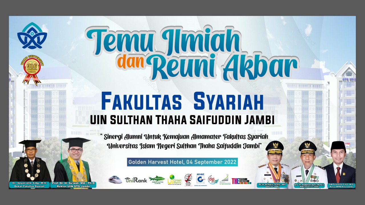 Fakultas Syariah UIN SUTHA Siap Laksanakan Temu Ilmiah dan Reuni Akbar Pertama