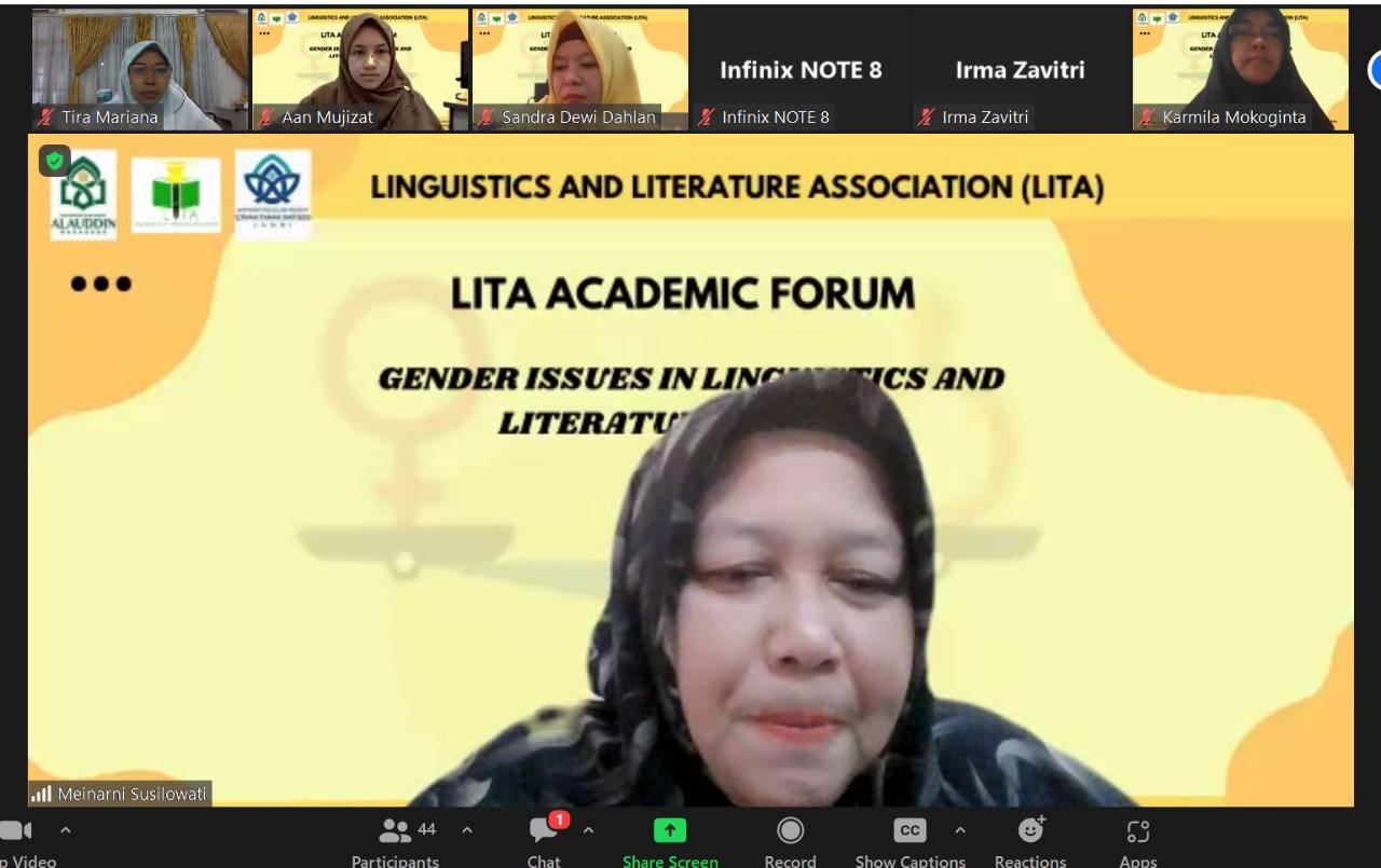 Sastra Inggris Adakan Webinar Nasional Perdana di Awal Tahun