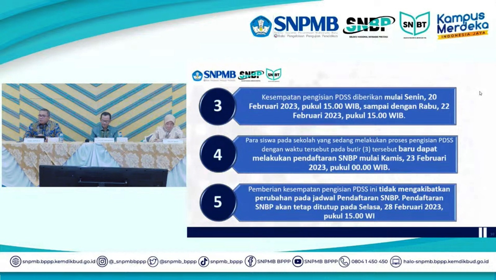 Beri Kesempatan Siswa Mendaftar SNBP 2023, Kemendikbudristek Tambah Waktu Penyelesaiaan PDSS