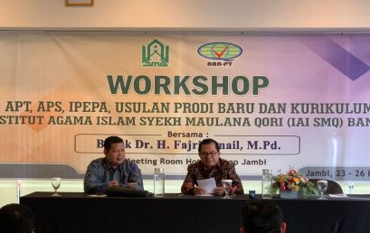 Rektor UIN Jambi Apresiasi Workshop IAI SMQ Bangko