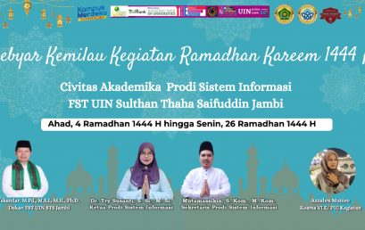 Impresif (15 Ramadhan 1444 H): Gebyar Kemilau Ramadhan Karem CA Prodi Sistem Informasi UIN STS Jambi.