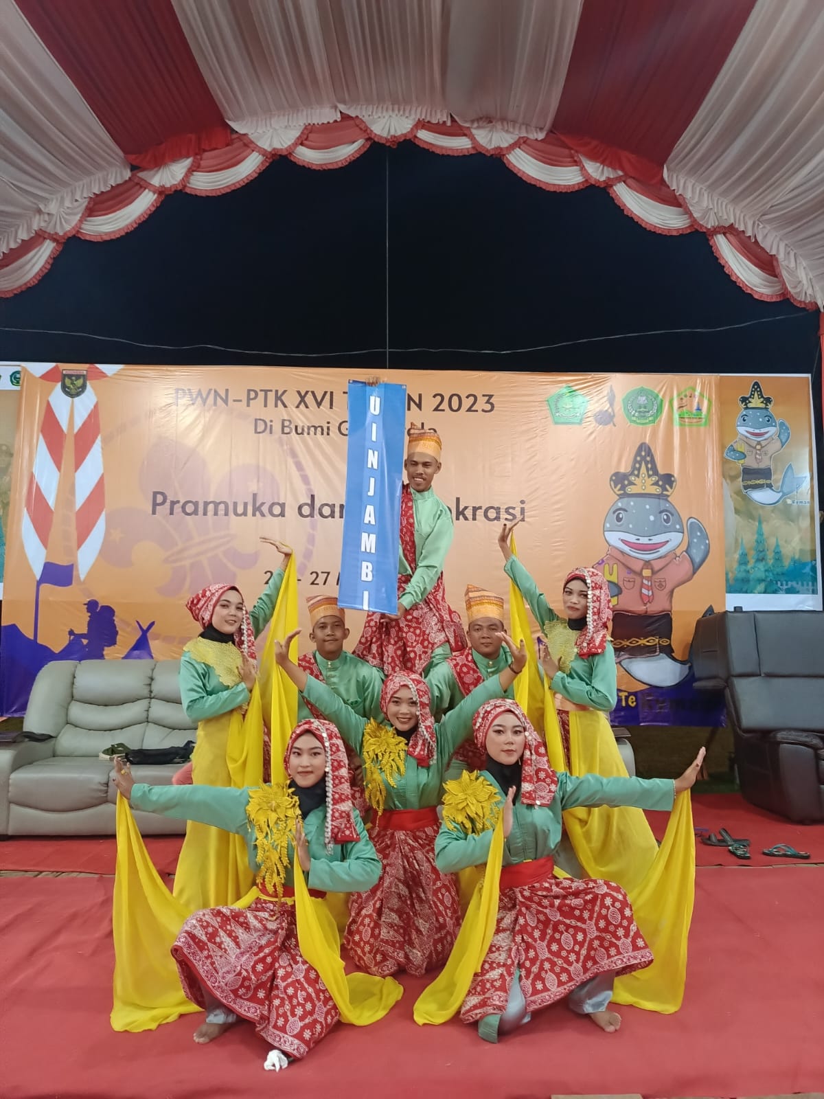 Tarian Kontingen UIN Jambi Buat Kagum PWN XVI Gorontalo