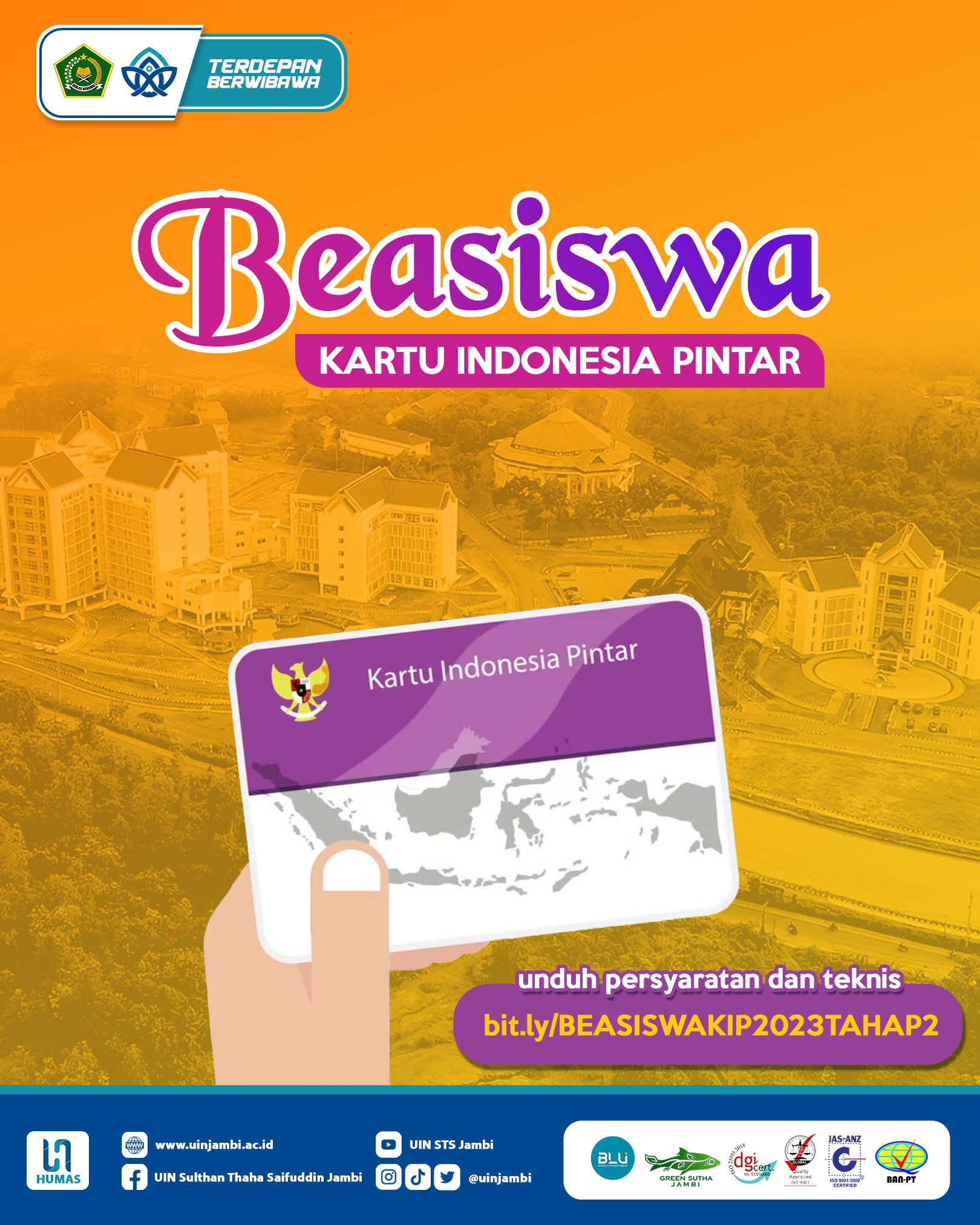 PENGUMUMAN BEASISWA KIP KULIAH