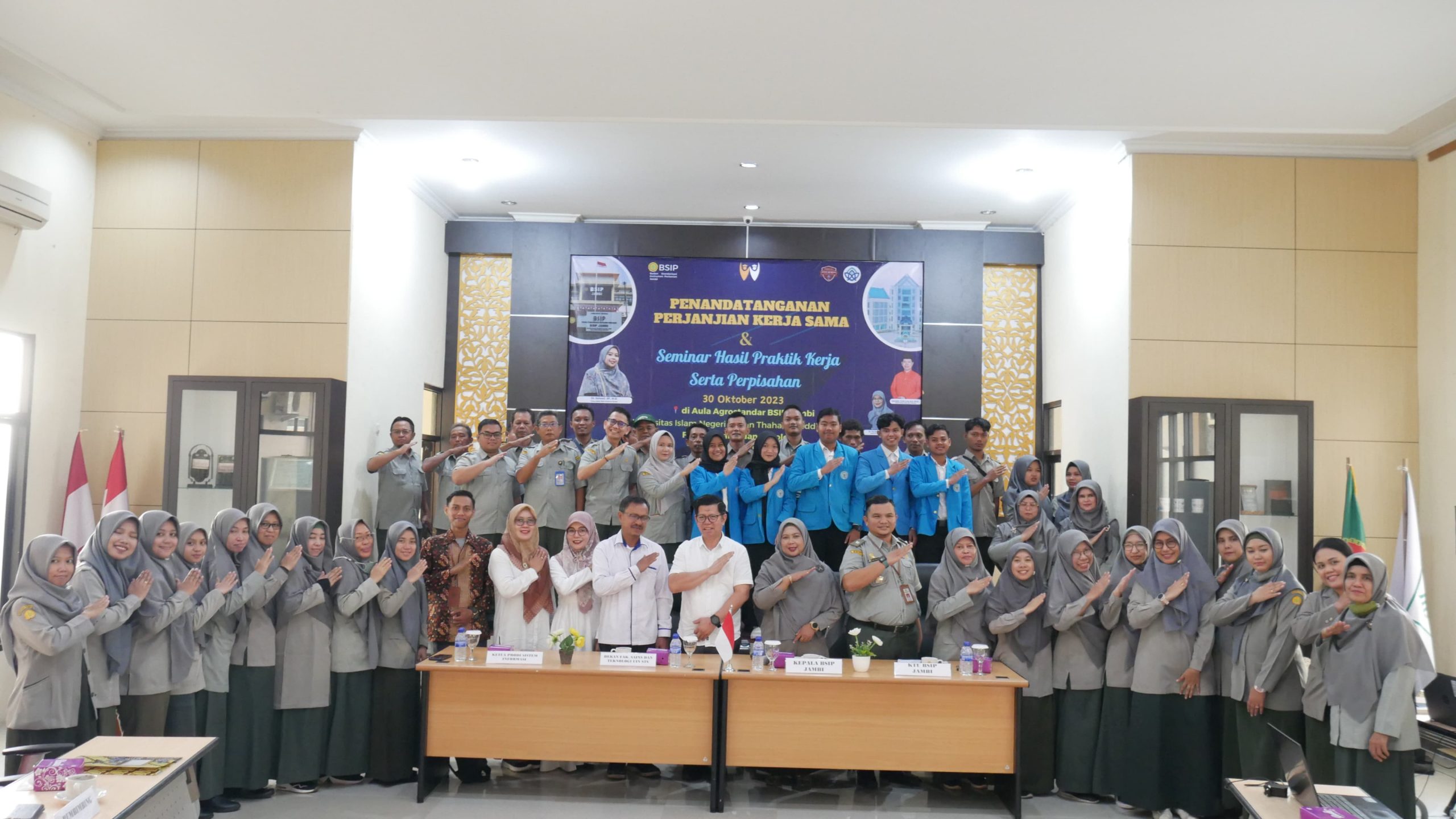 Tabik MoA FST UIN STS Jambi Bersama BSIP Jambi