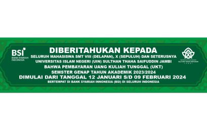PEMBERITAHUN PEMBAYARAN UKT SEMESTER GENAP