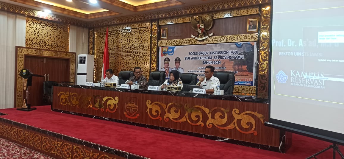 Rektor Jadi Narasumber FGD Staf Ahli Kabupaten/Kota se-Provinsi Jambi
