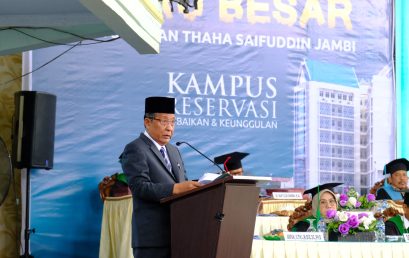 Pengukuhan 6 Guru Besar, Wagub Harapkan ide dan Gagasan Berbasis Riset Terhadap Produk Provinsi Jambi