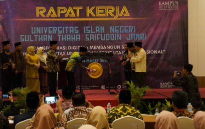 Rapat Kerja UIN STS Jambi Resmi Dibuka, Sinergi Mewujudkan UIN STS Jambi Unggul dan Bereputasi Internasional